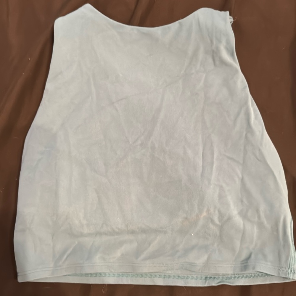Teal athleta conscious crop size small